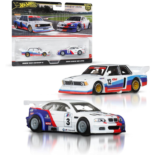 Hot Wheels Premium - Car Culture 2-Pack: BMW 320 Group 5 x 2001 BMW M3 GTR JBK99
