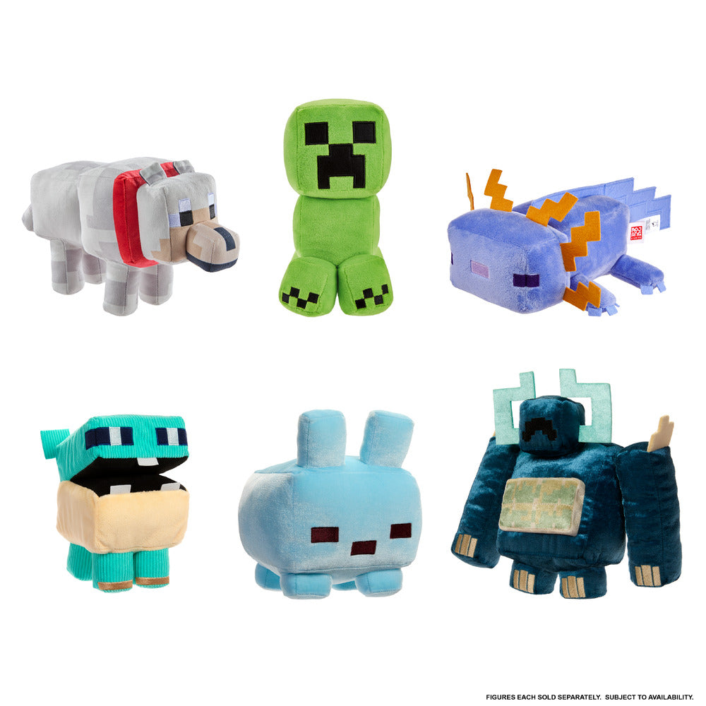 Minecraft Dungeons II Twisted Warden 8" Plush Soft Toy Age 3+ Mattel JMG99