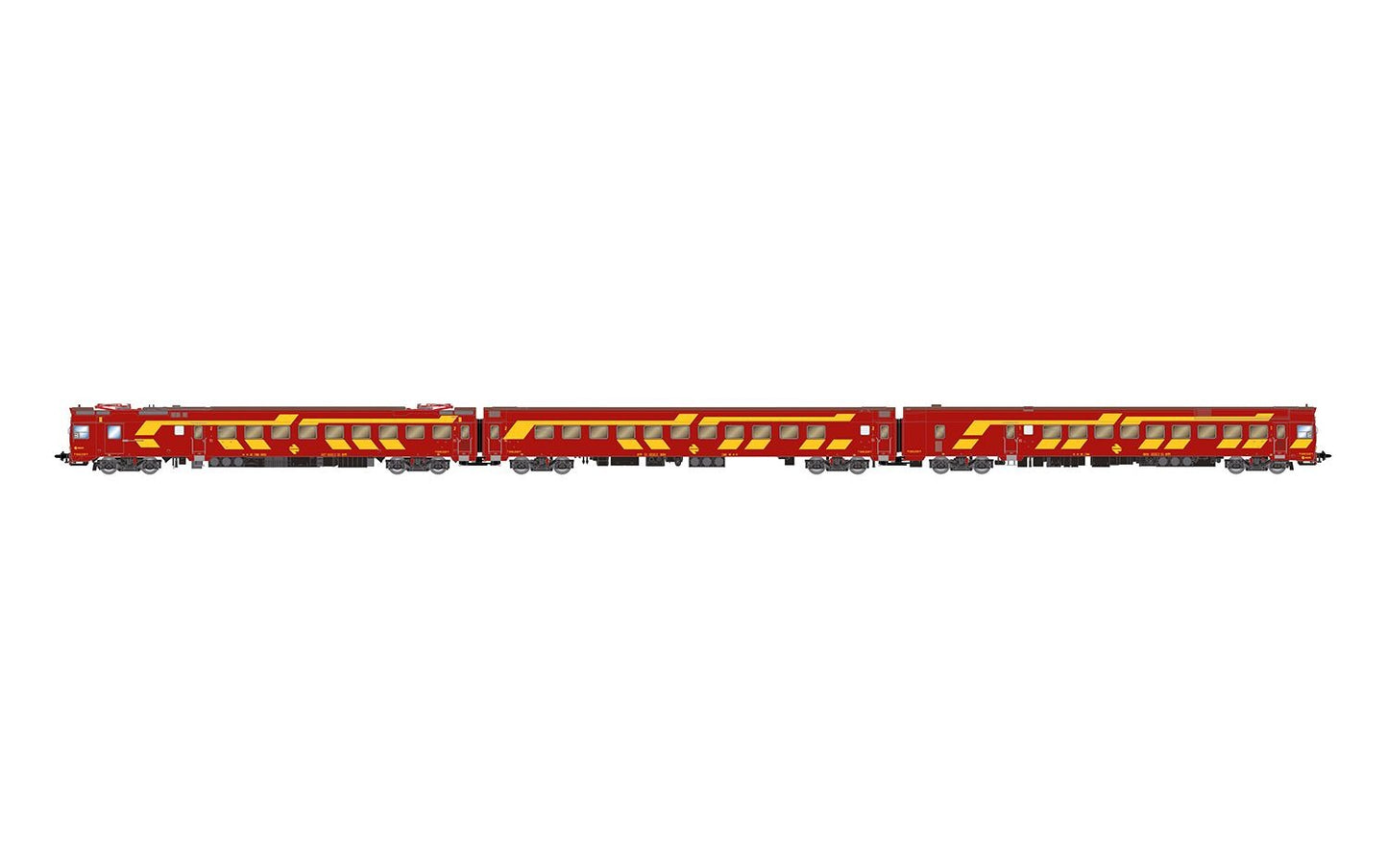 Electrotren RENFE 444 3 Car EMU Red/Yellow IV (DCC-Fitted) HE2020D HO Gauge
