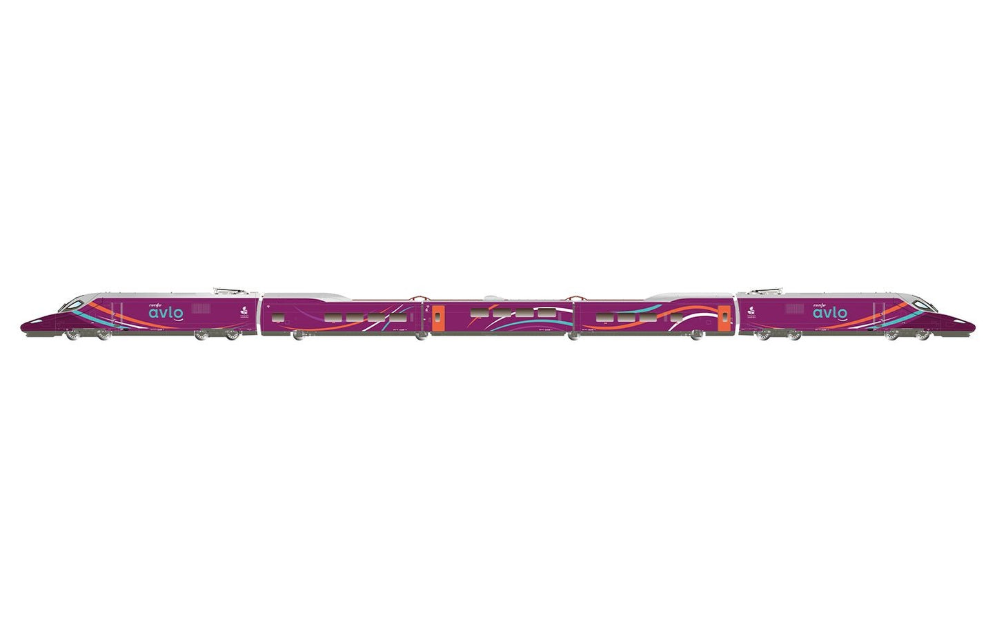 Electrotren RENFE AVLO 5 Car EMU Purple VI (DCC-Fitted) HE2031D HO Gauge