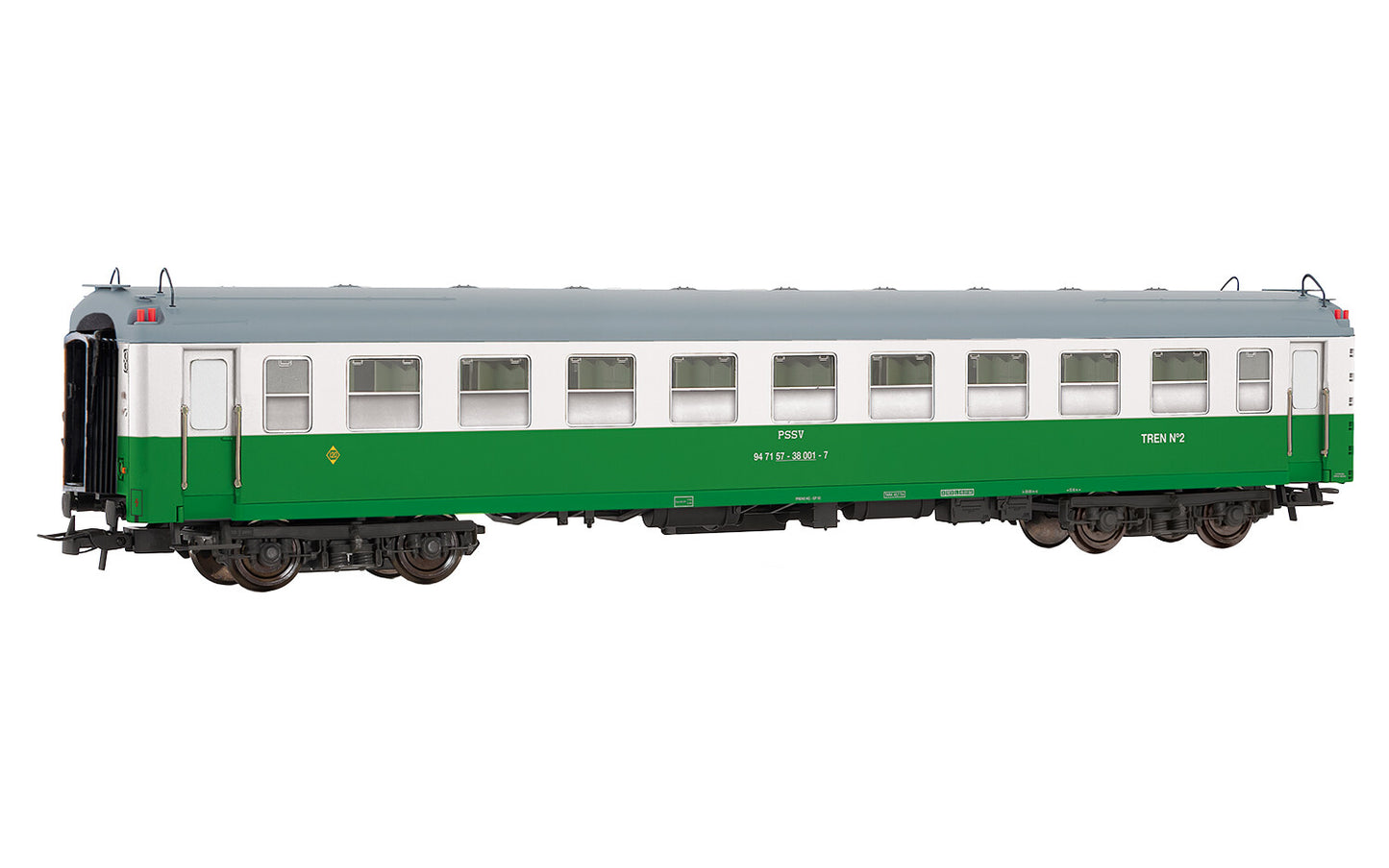 Electrotren RENFE PPSV Herbicida Green/White Coach VI HO Gauge HE4032
