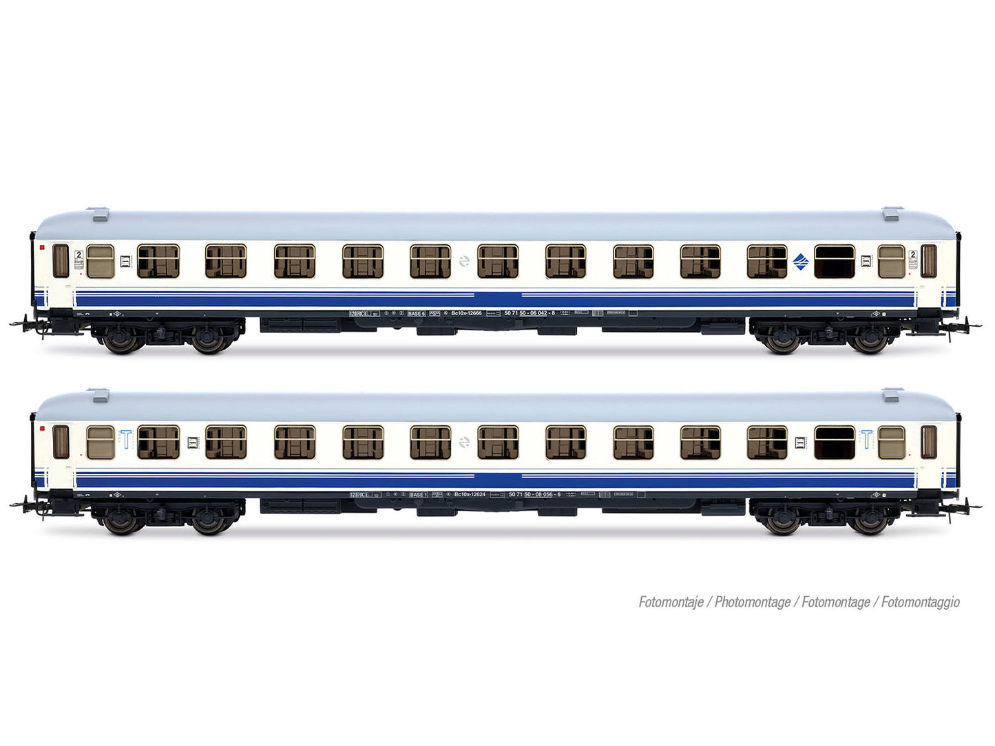 Electrotren RENFE Estrella Bahia de Cadiz Coach Set (2) V HE4040 HO Gauge