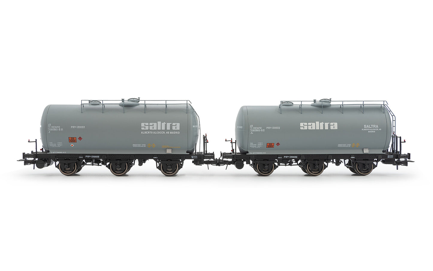 Electrotren RENFE 3 Axle Tank Wagon Set Savesa (2) IV HE6051 HO Gauge