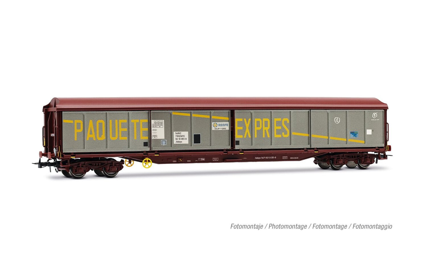 Electrotren RENFE DDJP Paquete Expres Sliding Wall Wagon IV HE6084 HO Gauge