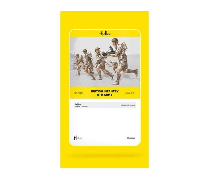 Heller 49609 British Infantry 8th Army 1:72 Model Kit