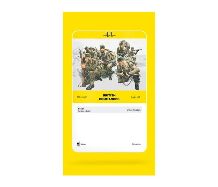 Heller 49632 British Commandos 1:72 Model Kit