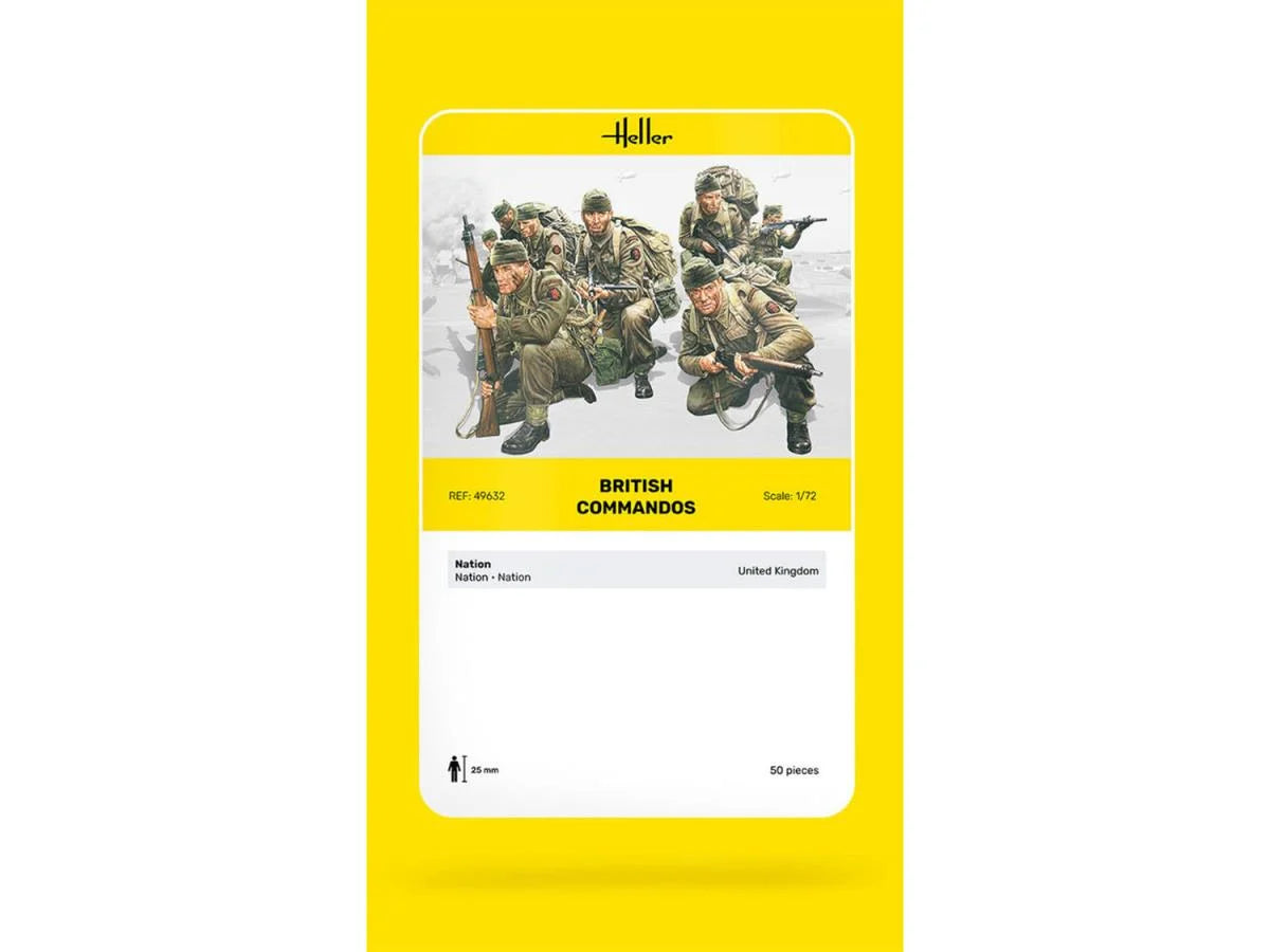 Heller 49632 British Commandos 1:72 Model Kit