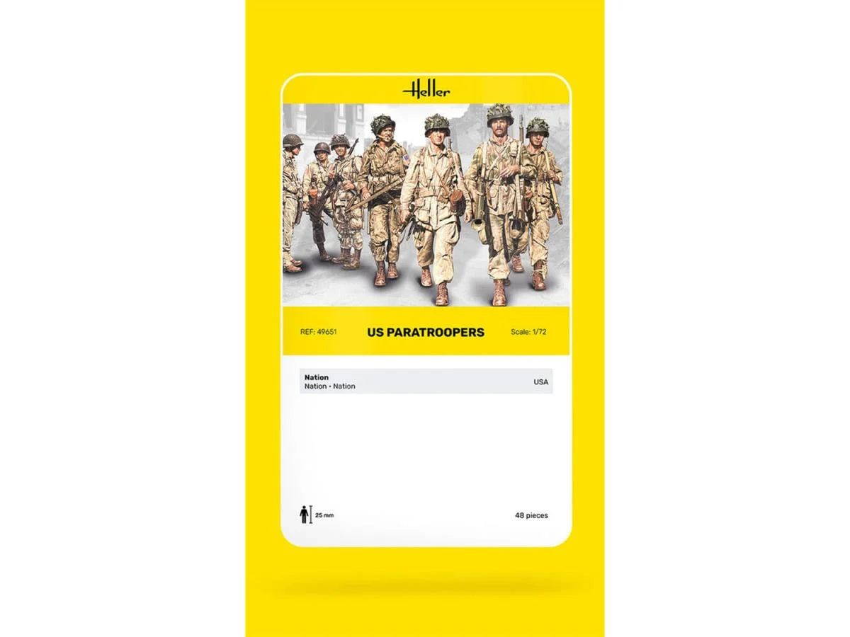 Heller 49651 US Paratroopers 1:72 Model Kit