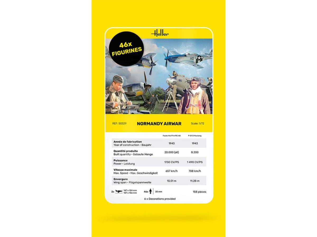 Heller 50329 Normandy Air War Diorama 1:72 Model Kit