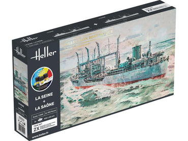 Heller 55050 French Warship La Seine & La Saone Starter Kit 1:400)