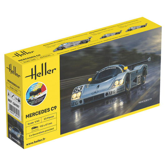 Heller 56107 Mercedes C9 Starter Kit 1:43 Model Kit
