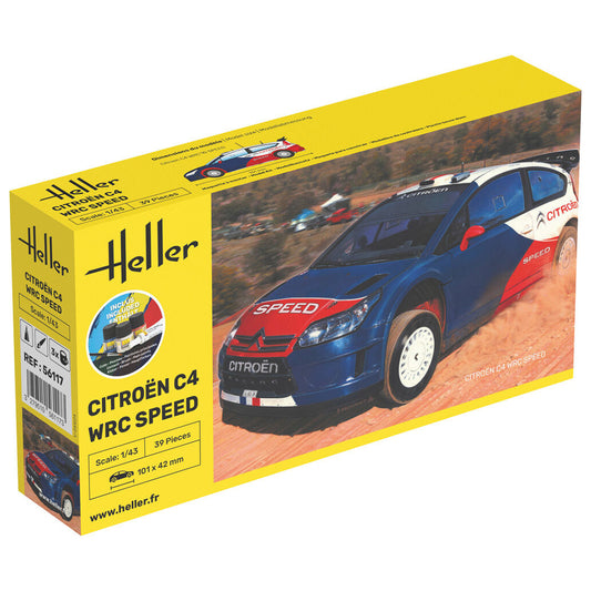 Heller 56117 Citroen C4 WRC Speed Starter Set 1:43 Model Kit