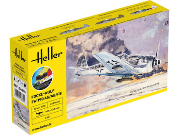 Heller 56235 German Focke Wulf FW 190 A5/A8/F8 Starter Kit 1:72 Model Kit