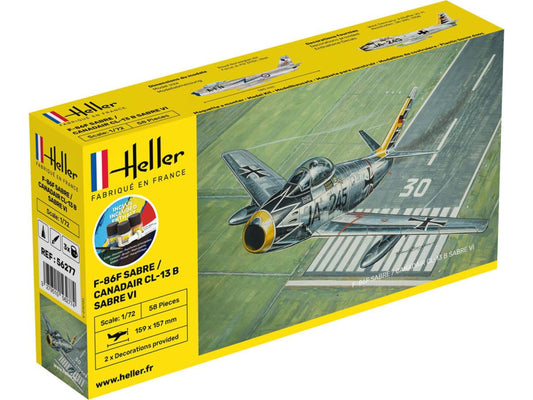 Heller 56277 US N.American F-86F Sabre/CL-13B Sabre VI Starter Kit1:72)
