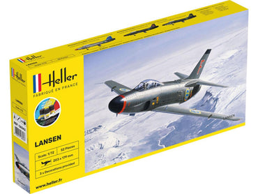 Heller 56343 Swedish Saab 32 Lansen Starter Kit 1:72 Model Kit