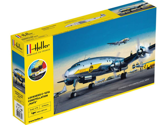 Heller 56382 US C-121A Constellation MATS Starter Kit 1:72 Model Kit