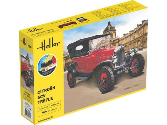 Heller 56702 Citroen 5CV Trefle Starter Kit 1:24 Model Kit