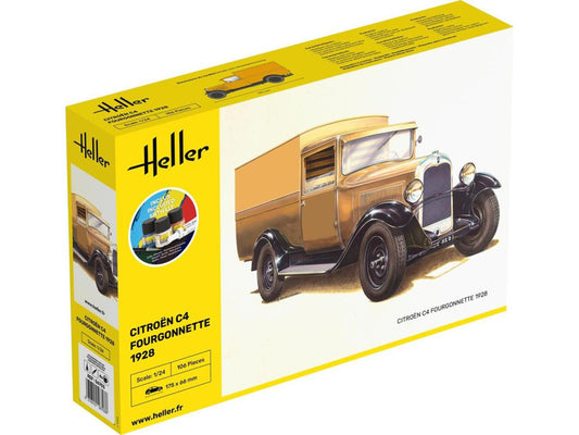 Heller 56703 Citroen C4 Fourgonnette 1928 Starter Kit 1:24 Model Kit