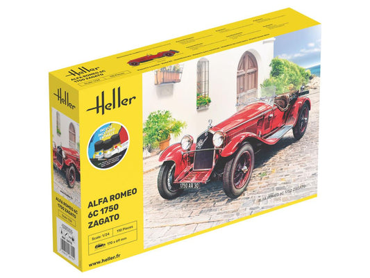 Heller 56715 Alfa Romeo 6C 1750 Zagato Starter Kit 1:24 Model Kit
