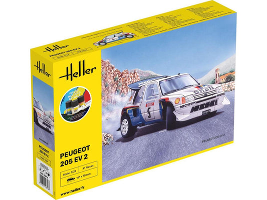 Heller 56716 Peugeot 205 EV2 Starter Kit 1:24 Model Kit