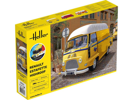 Heller 56740 Renault Estafette High Roof Starter Kit 1:24 Model Kit