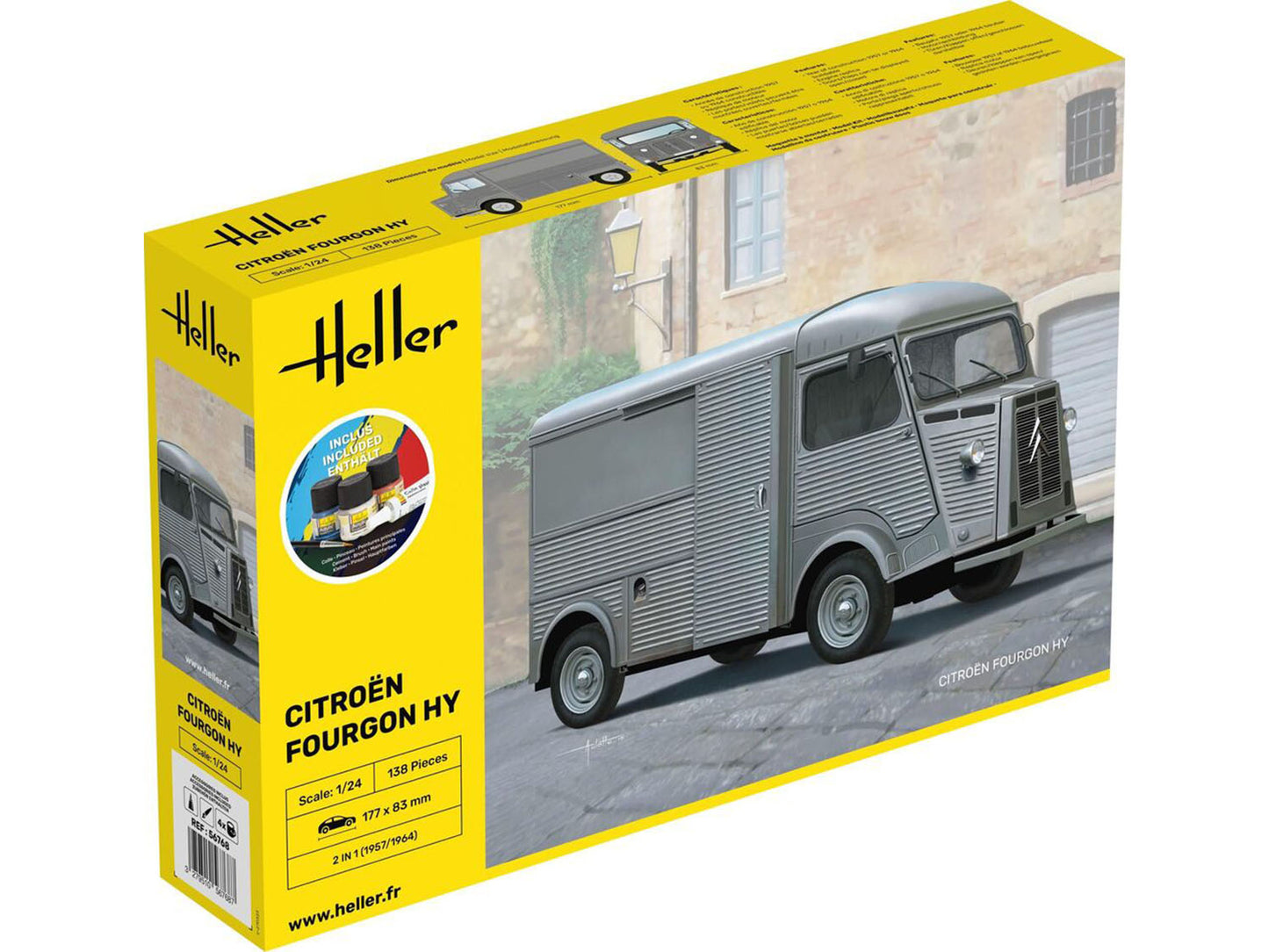 Heller 56768 Citroen Fourgon HY Starter Kit 1:24 Model Kit