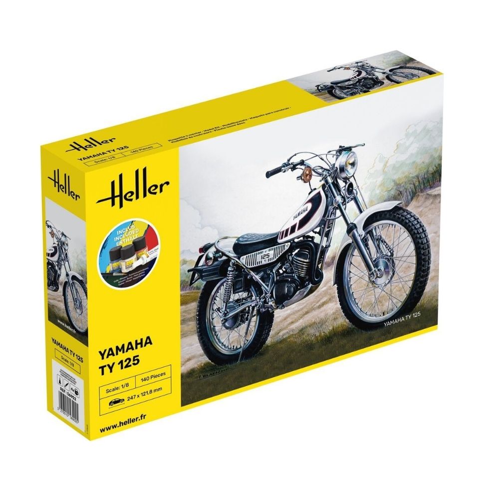 Heller Yamaha TY 125 1:8 Motorbike Model Kit 56902