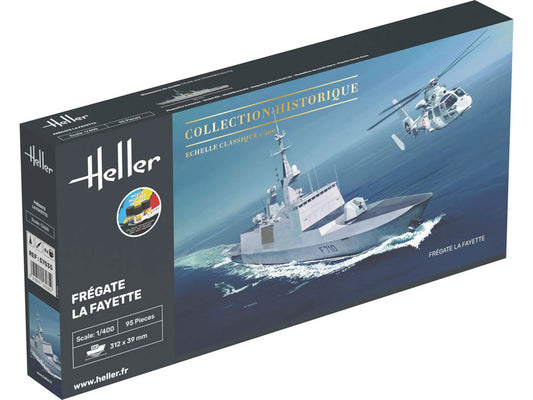 Heller 57035 French Warship Fregate la Fayette Starter Kit 1:400 Model Kit