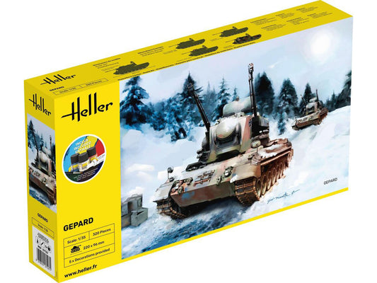 Heller 57127 German FlakPz Gepard Starter Kit 1:35 Model Kit