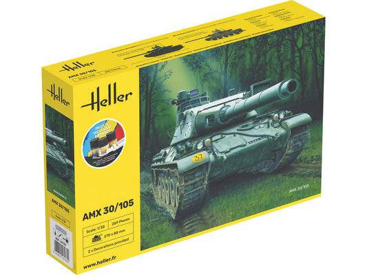 Heller 57137 French AMX30/105 Starter Kit 1:35 Model Kit