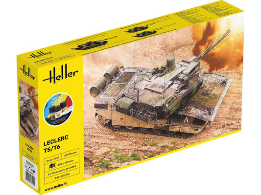 Heller 57142 French Leclerc T5/T6 Starter Kit 1:35 Model Kit