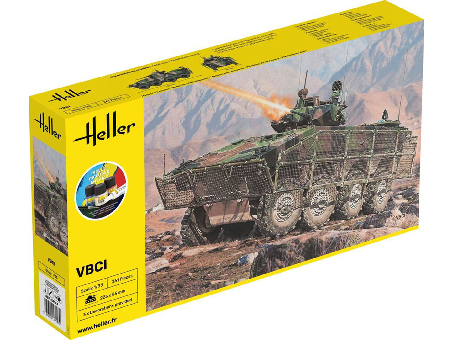 Heller 57147 French VBCI Starter Kit 1:35 Model Kit