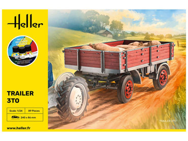 Heller 57410 E3 3t Trailer Starter Kit 1:24 Model Kit