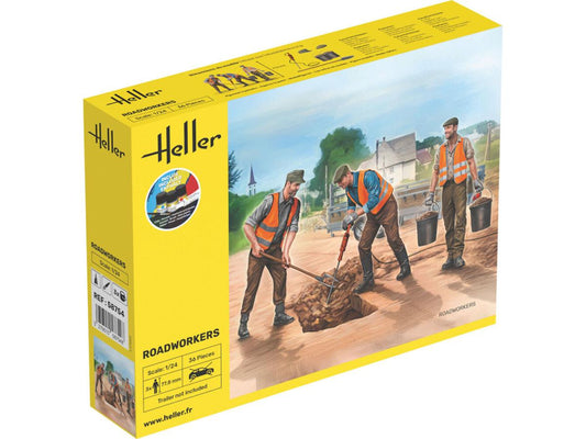 Heller 58754 Road Workers Starter Kit 1:24 Model Kit