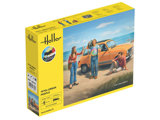 Heller 58757 1970s Urban People Set Starter Kit 1:24 Model Kit