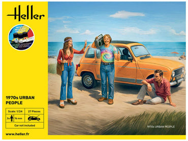 Heller 58757 1970s Urban People Set Starter Kit 1:24 Model Kit