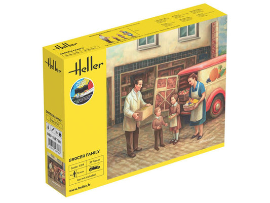 Heller 58758 Grocer Family Set Starter Kit 1:24 Model Kit