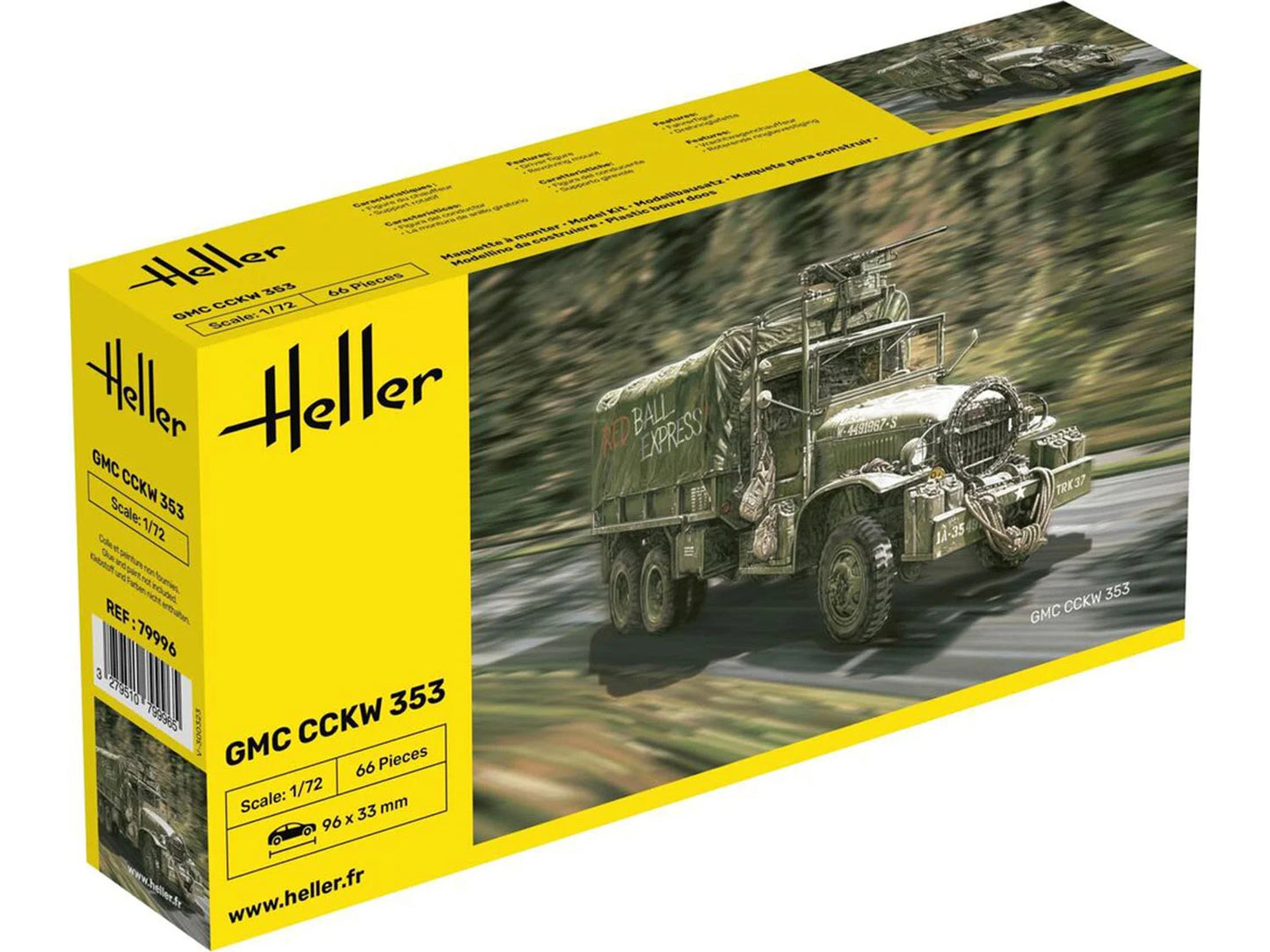 Heller 79996 GMC CCKW 353 1:72 Model Kit