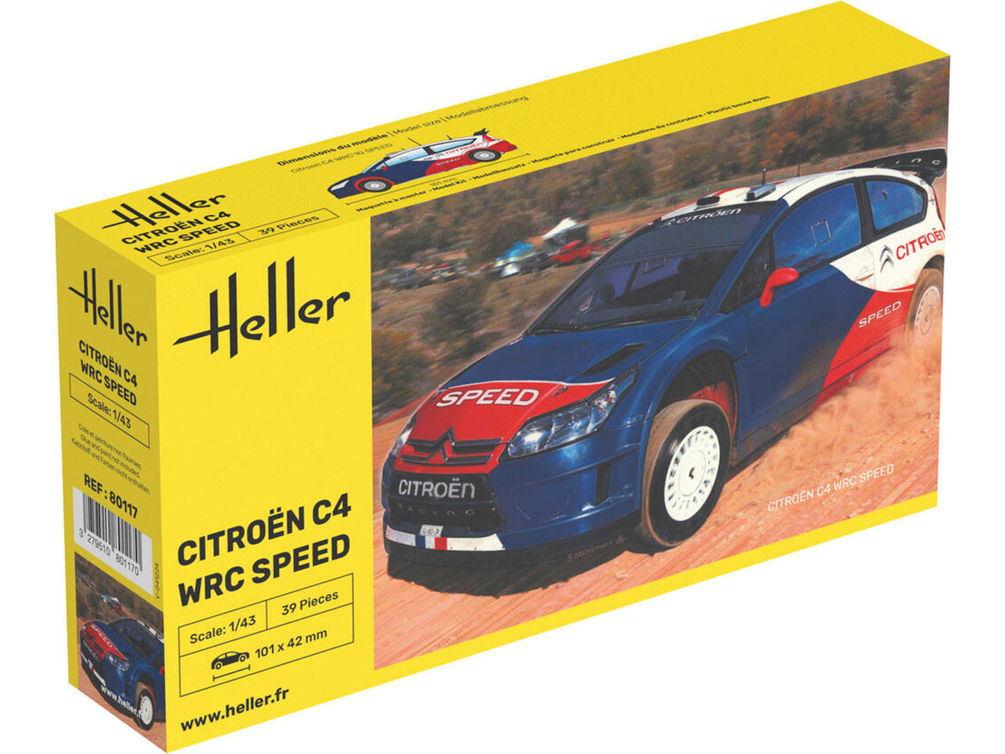 Heller 80117 Citroen C4 WRC Speed 1:43 Model Kit