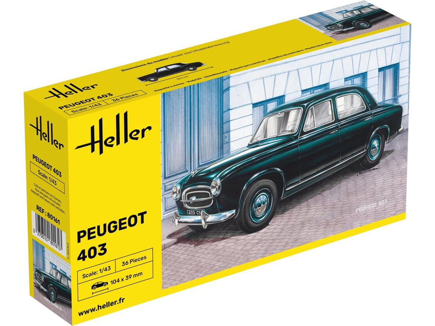 Heller 80161 Peugeot 403 1:43 Model Kit