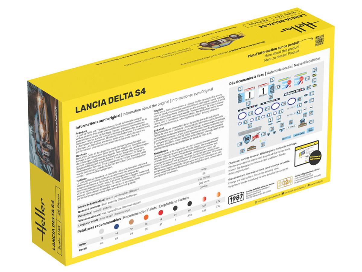Heller 80177 Lancia Delta S4 1:43 Model Kit