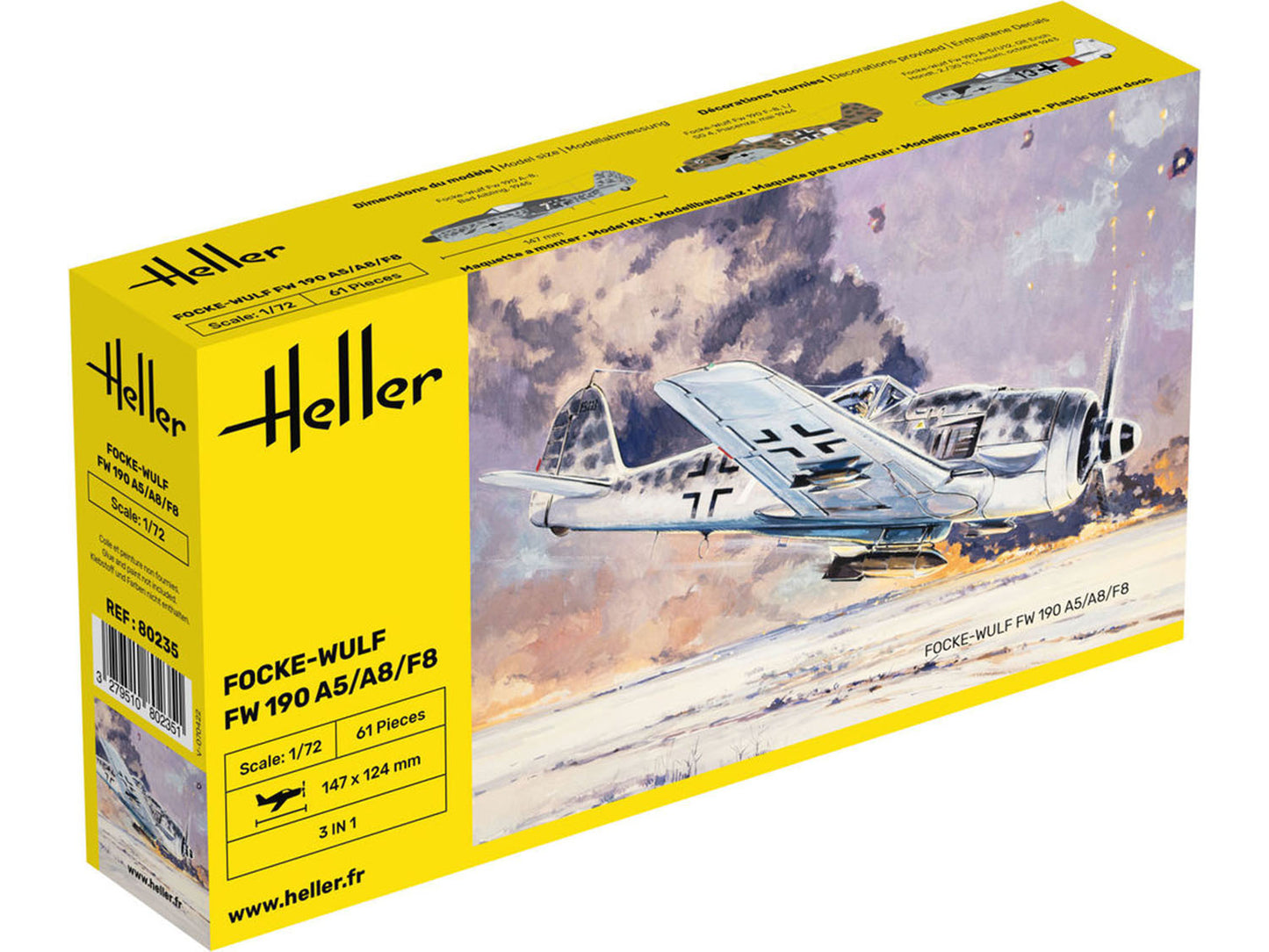 Heller 80235 FW190 A5/A8/F8 1:72 Model Kit