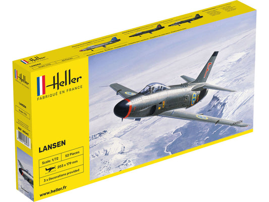 Heller 80343 Swedish Saab 32 Lansen 1:72 Model Kit