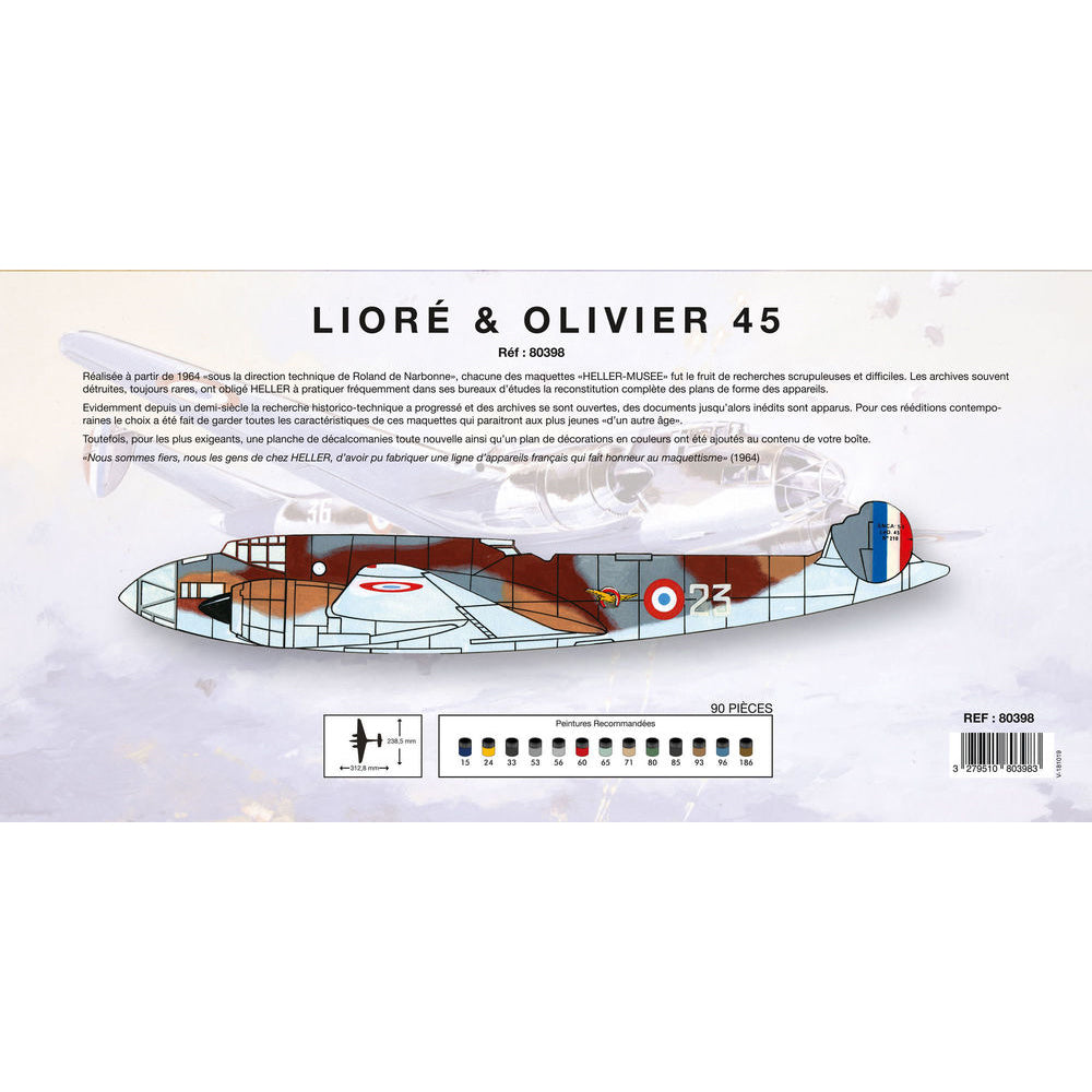 Heller 80398 Liore & Olivier 45 Heller Museum 1:72 Model Kit