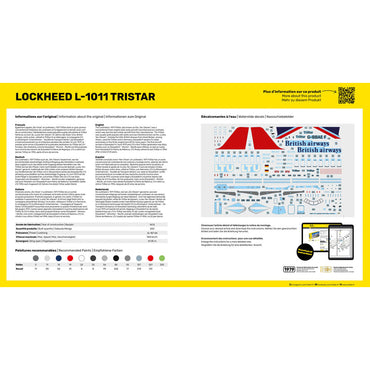 Heller 80451 Lockheed L-1011 Tristar LTU 1:125 Model Kit