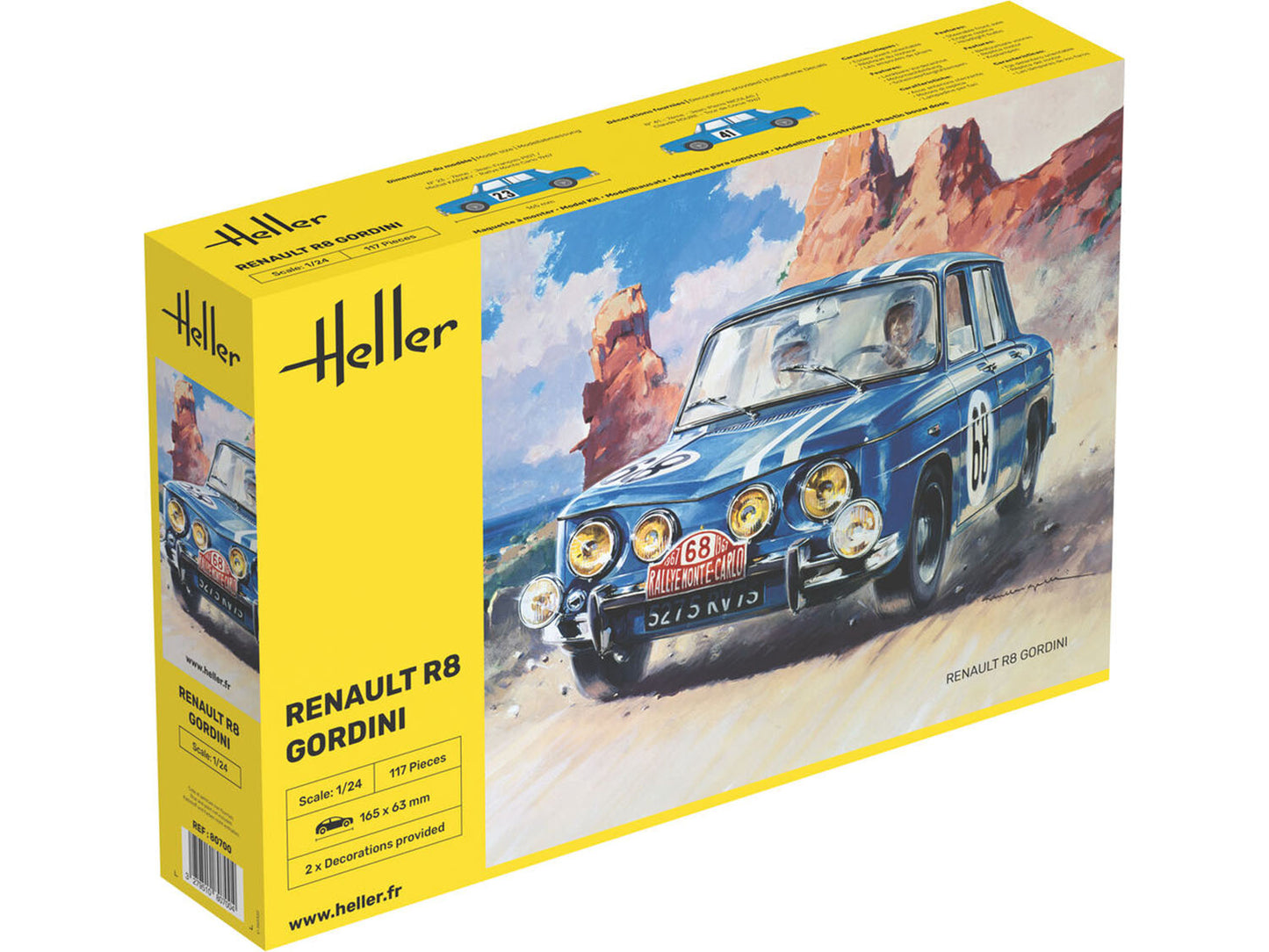 Heller 80700 Renault R8 Gordini 1:24 Model Kit