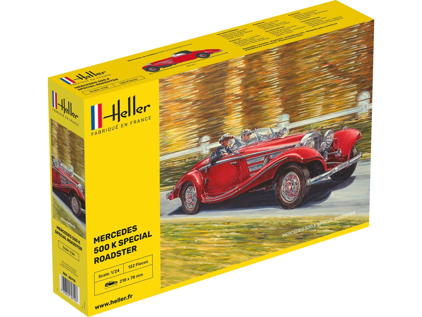 Heller 80710 Mercedes 500 K Special Roadster 1:24 Model Kit