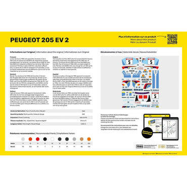 Heller 80716 Peugeot 205 EV 2 1:24 Model Kit