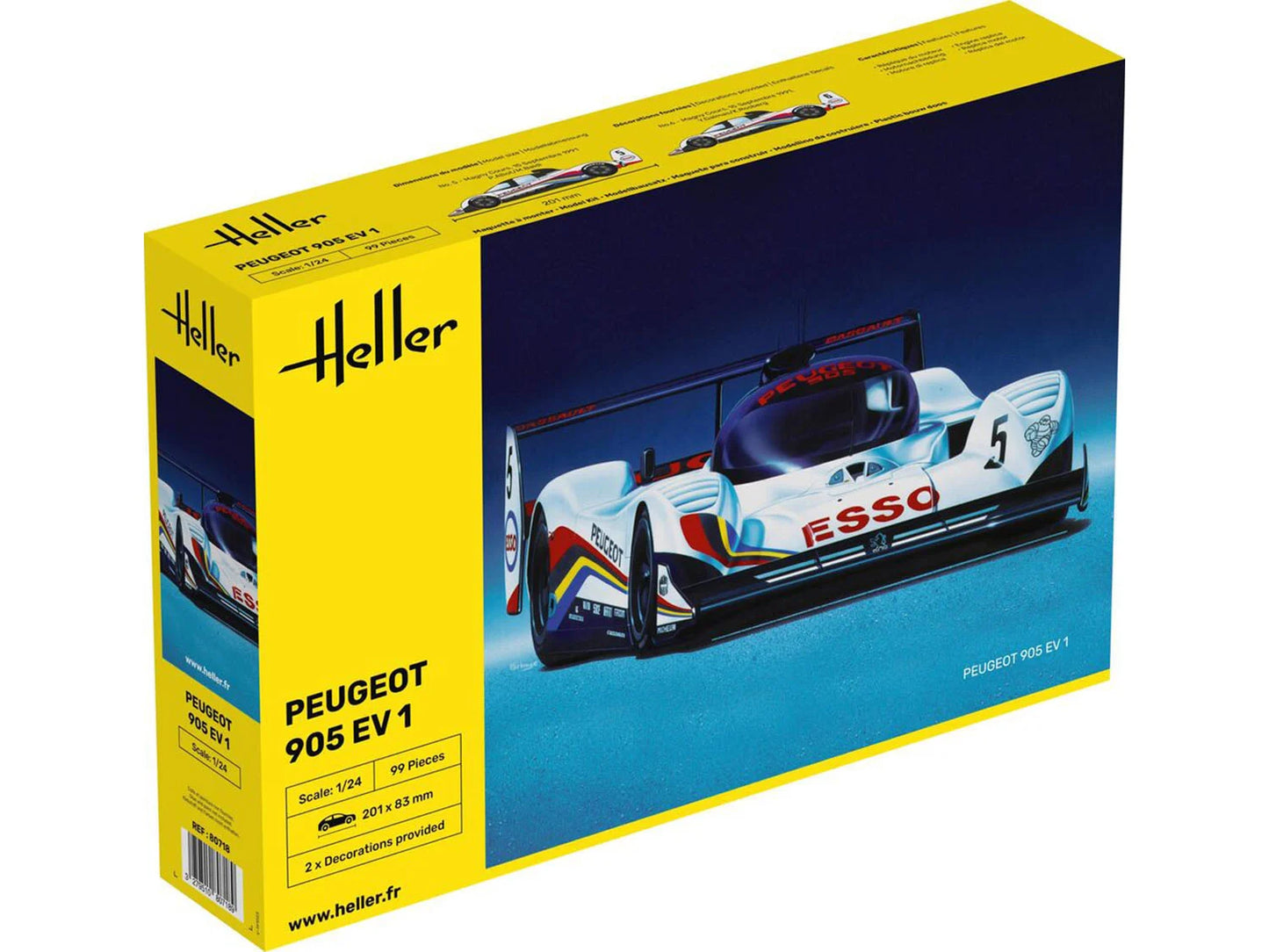Heller 80718 Peugeot 905 EV1 1:24 Model Kit