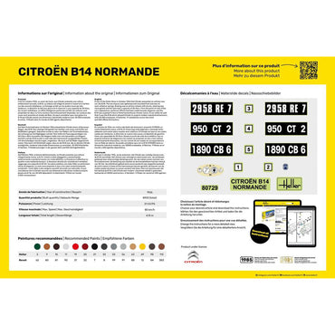 Heller 80729 Citroen B16 Normande 1:24 Model Kit